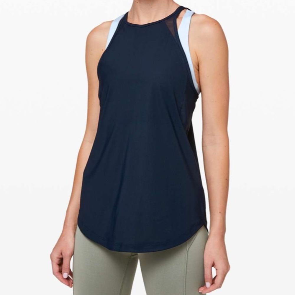 Lululemon Run Off-Route Tank True Navy - Picture 2 of 8